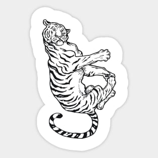 A Levity of Animals: Tiger by the Tail Sticker